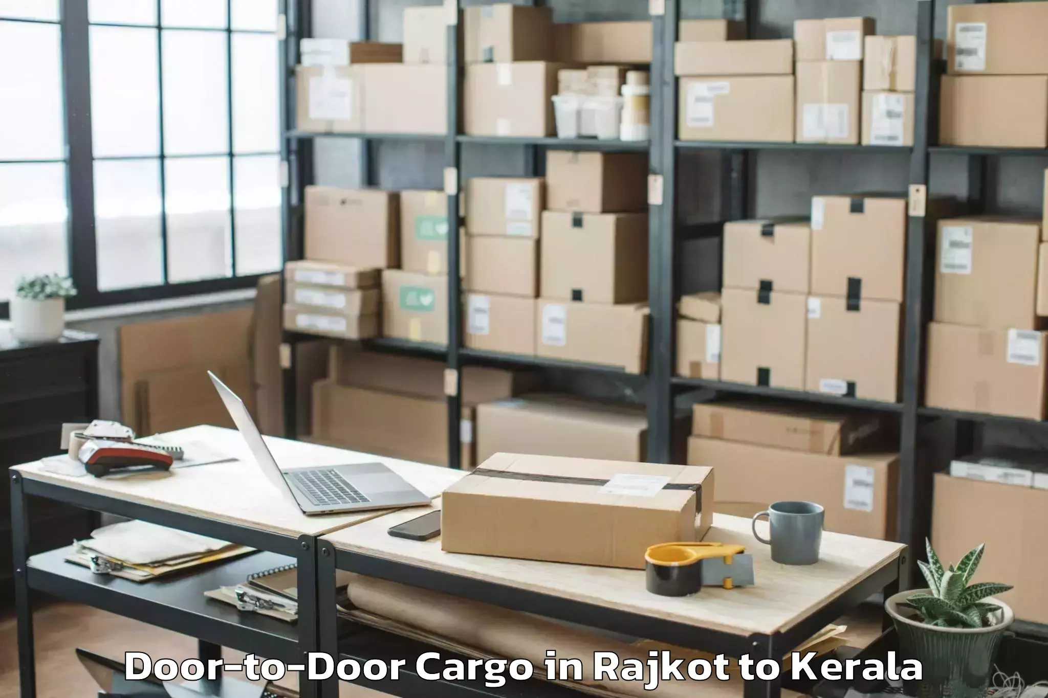 Leading Rajkot to Tellicherry Door To Door Cargo Provider